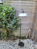 Vintage - Vloerlamp - Staande lamp - Metaal - Glazen Kap -**, Ophalen, Gebruikt, Glas, 150 tot 200 cm