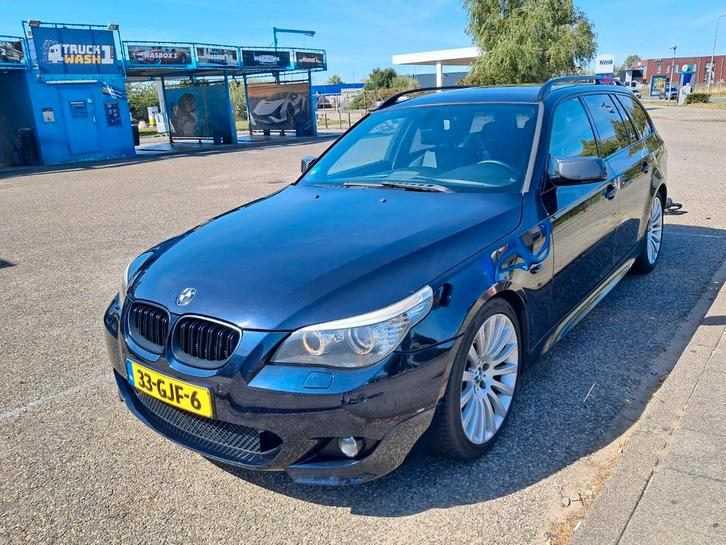 BMW 5-Serie 3.0 530I Touring AUT 2008 Zwart, Auto's, BMW, Particulier, 5-Serie, Benzine, B, Stationwagon, Automaat, Origineel Nederlands