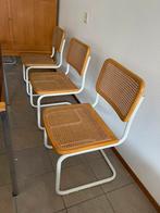 THONET buisframe webbing stoel B32 Marcel Breuer wit 3x, Huis en Inrichting, Stoelen, Ophalen, Zo goed als nieuw, Wit, Eén