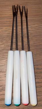 Fonduevorken fonduevorkjes wit fondue vorken vorkjes 17 cm, Ophalen of Verzenden, Zo goed als nieuw