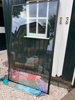 Douchewand glas met zwart mat profiel, Ophalen, Zo goed als nieuw