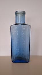 Antieke Blauwe medicijnfles, Antiek en Kunst, Ophalen of Verzenden