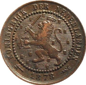 Nederland 1 cent 1878  beschikbaar voor biedingen