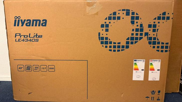 Iiyama LE4340S-B3 Media Player 43” Monitor Led, Computers en Software, Monitoren, Zo goed als nieuw, 60 Hz of minder, DisplayPort