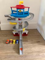 Paw patrol toren incl 4 race auto’s, Kinderen en Baby's, Speelgoed | Racebanen, Ophalen, Zo goed als nieuw, Handmatig, Overige merken