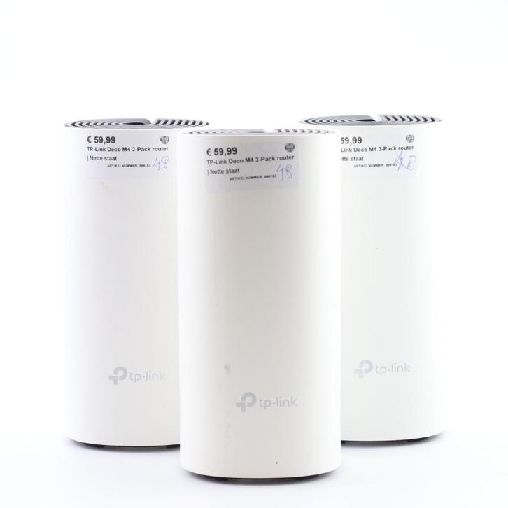TP-Link Deco M4 3-Pack router | Nette staat, Computers en Software, Netwerk switches, Zo goed als nieuw