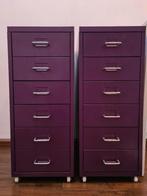 IKEA Helmer ladekast ladeblok op wielen paars, Ophalen, Minder dan 50 cm, 5 laden of meer, Zo goed als nieuw