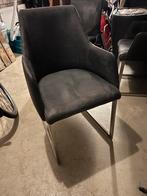 4 eetkamerstoelen kunstleer/velours, Ophalen, Gebruikt, Overige kleuren, Vier
