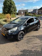 Kia Rio 1.4 Cvvt 80KW H6 3DRS 2012 Zwart, Auto's, Kia, Voorwielaandrijving, 450 kg, 4 cilinders, 1396 cc