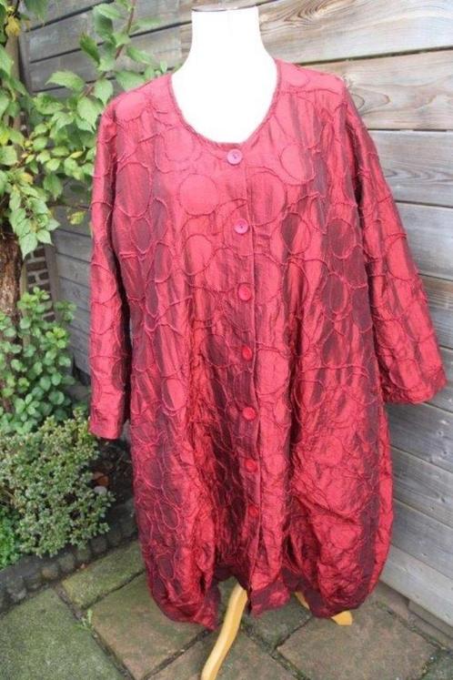 Jas rood Tara mt 1 (XL) ballon Vaste prijs, Kleding | Dames, Jassen | Zomer, Zo goed als nieuw, Maat 46/48 (XL) of groter, Rood