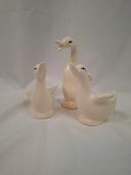 Vintage Porseleinen Ganzen Beeldjes - Set van 3, Antiek en Kunst, Antiek | Keramiek en Aardewerk, Ophalen of Verzenden