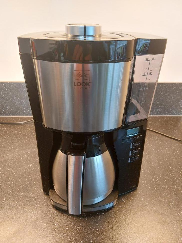 Melitta Look V Therm Timer koffiezetapparaat, Witgoed en Apparatuur, Koffiezetapparaten, Zo goed als nieuw, Gemalen koffie, Koffiemachine