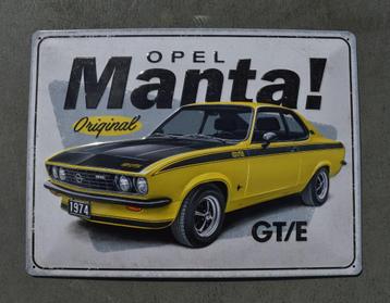 Opel Manta GT/E bord | 30x40cm | nieuw