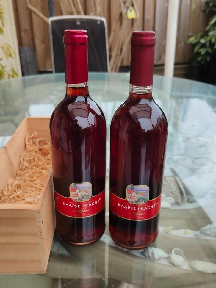 2 x Kaapse pracht rose 2003 Zuid Africa, Verzamelen, Wijnen, Nieuw, Roséwijn, Afrika, Vol, Ophalen of Verzenden