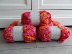Breigaren 5 Stuks - Roze/Oranje/Rood >Snelle Verzending!<, Hobby en Vrije tijd, Ophalen of Verzenden, Nieuw, Breien of Haken, Wol of Garen