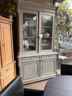 Oude Franse Vitrinekast - 265cm Hoogte, Ophalen of Verzenden