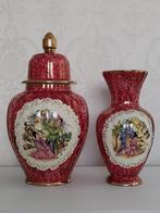 PRACHTIGE VINTAGE SET van 2 vazen van het merk M.DEPOSE, Antiek en Kunst, Antiek | Vazen, Ophalen of Verzenden