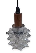 vintage cascade 70's hanglamp., Huis en Inrichting, Lampen | Hanglampen, Ophalen of Verzenden, Gebruikt, Hout, Minder dan 50 cm