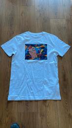 T-shirt met uniek print, Maat 48/50 (M), Ophalen of Verzenden, Wit, Zo goed als nieuw