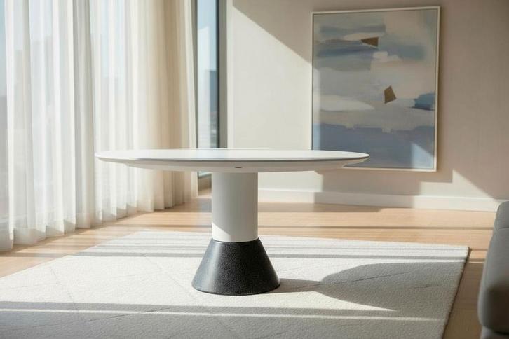 Arco Balance wit 120cm uitschuifbaar, Huis en Inrichting, Tafels | Eettafels, Zo goed als nieuw, 100 tot 150 cm, 200 cm of meer