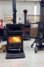 OpenHaard Met Oven–Houtkachels–Gietijzer Haardkachel-Zwart, Huis en Inrichting, Ophalen of Verzenden, Vrijstaand, Hout, Nieuw