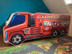 Brandweerautobed peuter 145x75cm inc toebehoren, Ophalen, Gebruikt, 70 tot 85 cm, 140 tot 160 cm