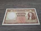 Zeldzaam mooi biljet 20 gulden Stadhouder Willem III, 1945, Ophalen of Verzenden, 10 gulden