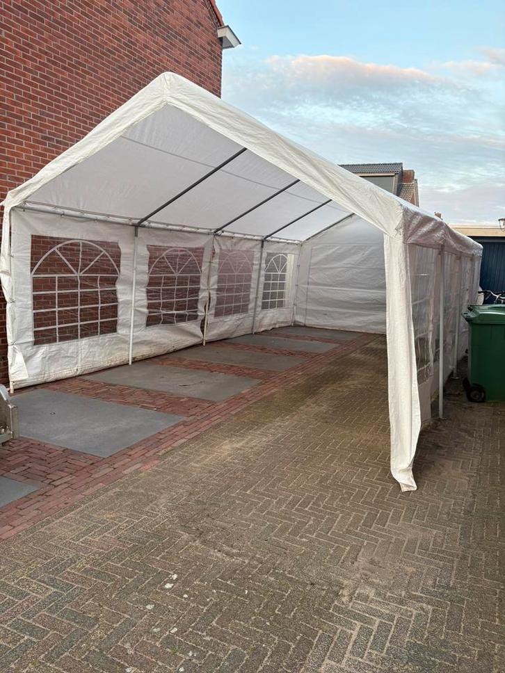 Partytent feesttent huren 3x4/4x4/3x6/4x6/4x8 of toebehoren, Tuin en Terras, Partytenten, Gebruikt, Partytent, 2 meter of meer