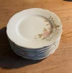 7 antieke gebaksbordjes, Ophalen of Verzenden