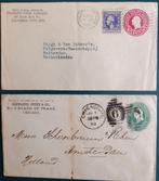 2 Hele oude poststukken USA 1898 + 1923, Ophalen of Verzenden, Gestempeld, Noord-Amerika