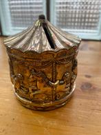 Verzilverde spaarpot carrousel (wd-30), Antiek en Kunst, Ophalen of Verzenden