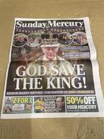 krant King Charles III inhuldiging editie Sunday Mercury New, Ophalen of Verzenden, Zo goed als nieuw