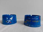 2 X Vintage asbak Gauloises blondes blauw bakeliet, Ophalen, Zo goed als nieuw, Asbak
