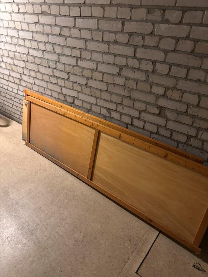 Oude Lundia kast onderdelen - 2 deuren en 2 staanders, Huis en Inrichting, Kasten | Stellingkasten, Gebruikt, Ophalen