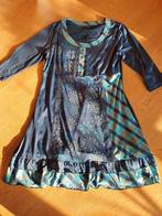 Blauwe jurk maat 44/46, Blauw, Maat 46/48 (XL) of groter, Ophalen of Verzenden, Knielengte