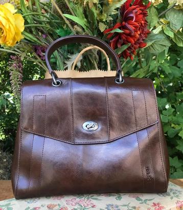 Handtas - bruin - Esprit - vintage beschikbaar voor biedingen