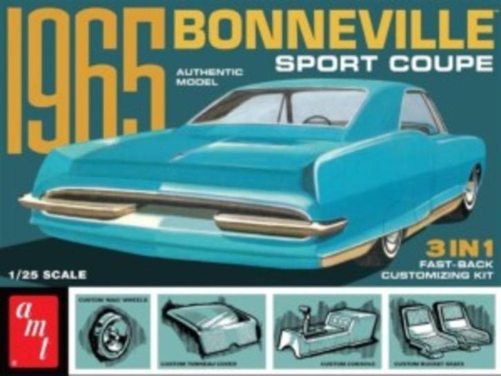 Bouwdoos 1965 Pontiac Bonneville 3n1 AMT, Hobby en Vrije tijd, Modelbouw | Auto's en Voertuigen, Nieuw, Auto, Groter dan 1:32