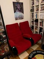 bioscoop stoelen 2 aan elkaar prima staat met drinkhouders, Huis en Inrichting, Stoelen, Ophalen of Verzenden, Zo goed als nieuw