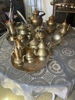 Diverse koperen kannetjes, dienbladen en potjes, Antiek en Kunst, Antiek | Koper en Brons, Ophalen, Koper