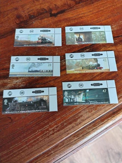 Serie Treinen, Postzegels en Munten, Postzegels | Thematische zegels, Postfris, Treinen, Ophalen of Verzenden