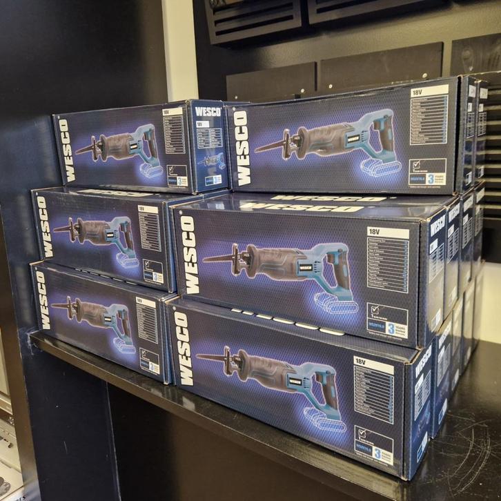 Wesco reciprozaag WS2976.9 18V Body - NEW, Doe-het-zelf en Verbouw, Gereedschap | Zaagmachines, Nieuw