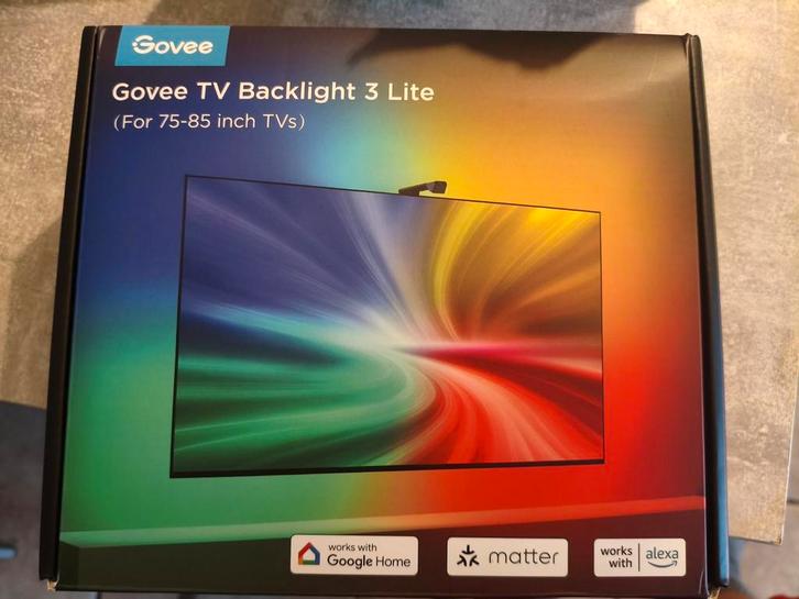Govee tv backlite T3 lite 75 tot 85 televisie led ambilight, Audio, Tv en Foto, Televisies, Zo goed als nieuw, Ophalen of Verzenden