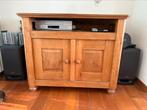Blank-eiken TV kast met mooie elementen, Huis en Inrichting, Kasten | Televisiemeubels, Ophalen, Gebruikt, Rustiek/strak, Eikenhout