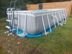 Intex zwembad 488 bij 244 en 107 hoog compleet, Ophalen, 200 tot 300 cm, Zo goed als nieuw, 400 cm of meer