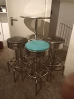 Amerikaanse Retro stijl statafel en barkrukken., Verzamelen, Ophalen, Huis en Inrichting