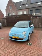 Zeer nette Fiat 500 C 0.9 Twinair Cabrio Blauw, Auto's, Fiat, Stof, 880 kg, Origineel Nederlands, 24 km/l