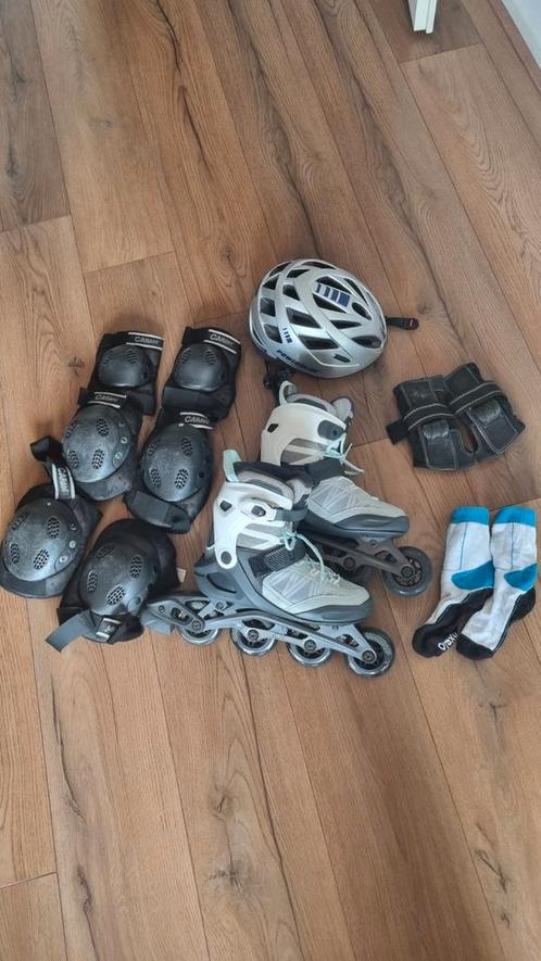 Oxelo Skates Set met Bescherming M40, Sport en Fitness, Skeelers, Gebruikt, Inline skates 4 wielen, Overige merken, Dames, Kinderen