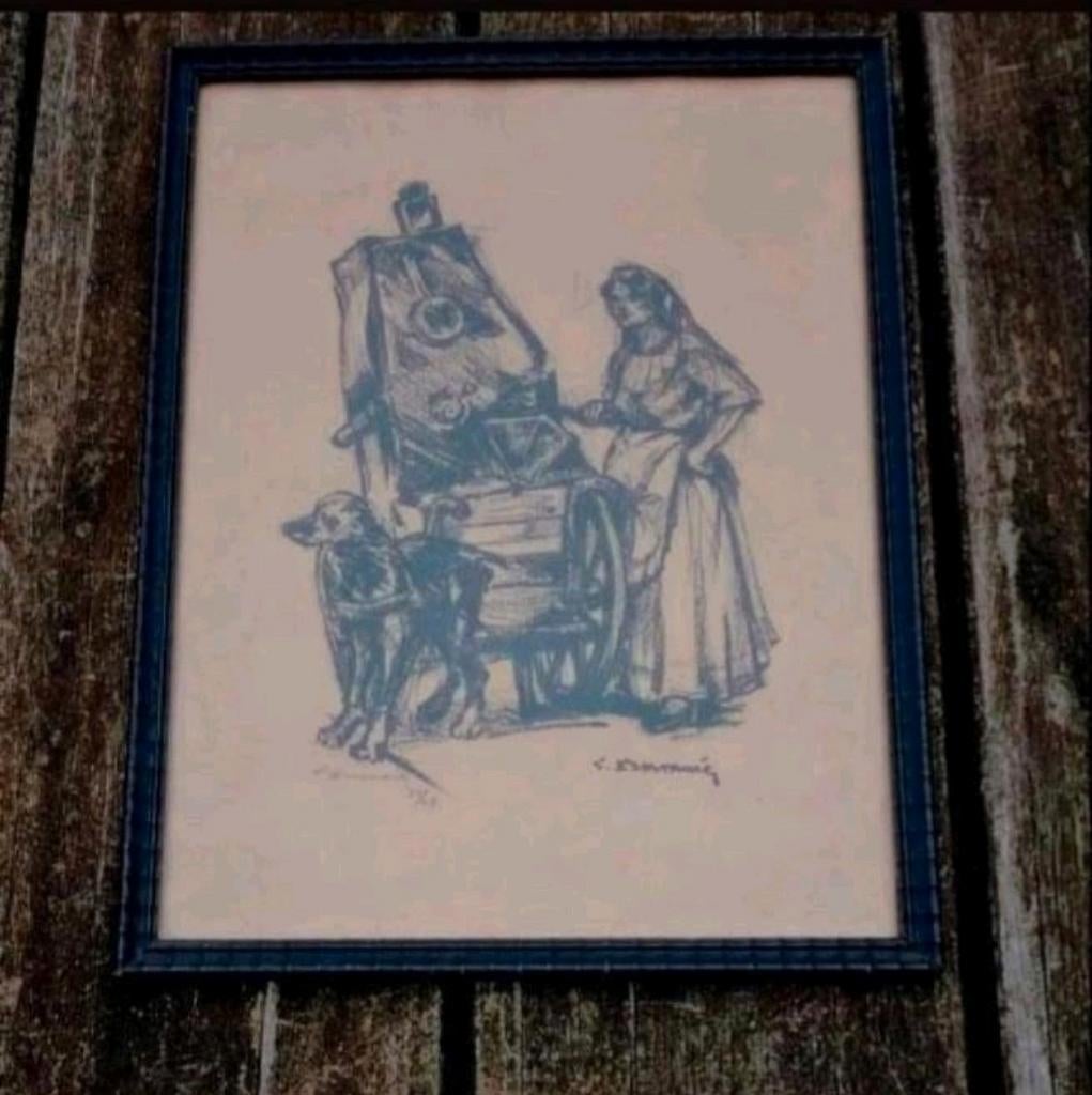 Lucien Desmare Houtskooltekening, Antiek en Kunst, Ophalen of Verzenden