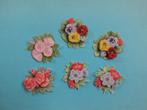Set mini 3d plaatjes bloemen  ==  eenmalig!, Verzenden, Nieuw, Natuur, Knipvel