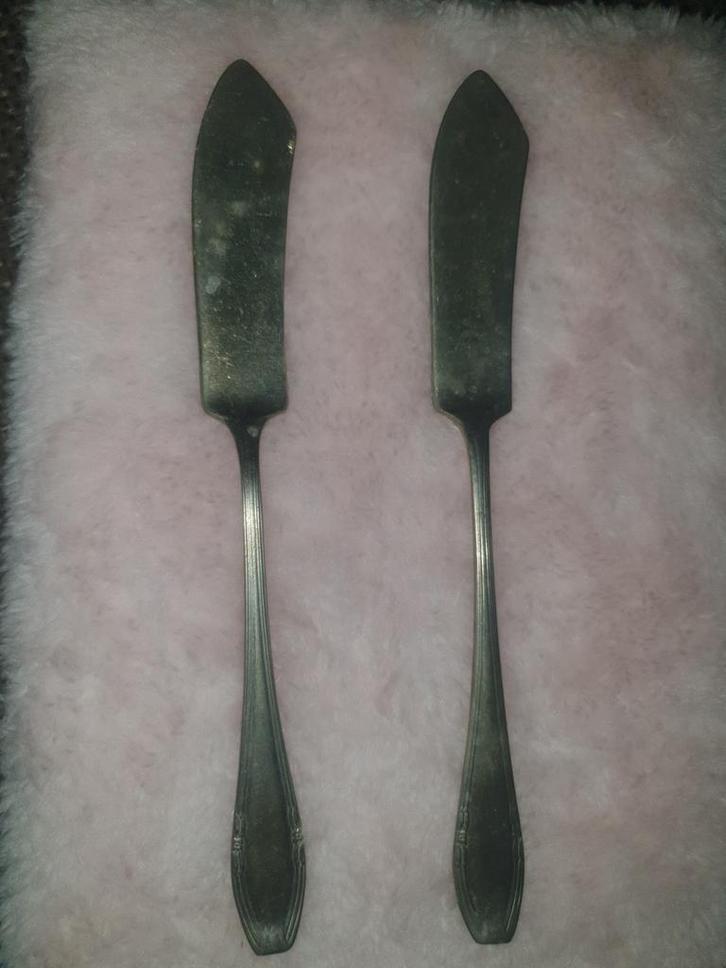 Vintage Boter Mesjes - Set van 2, Antiek en Kunst, Antiek | Bestek, Ophalen of Verzenden